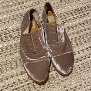 Dolce Vita Pink Velvet loafers